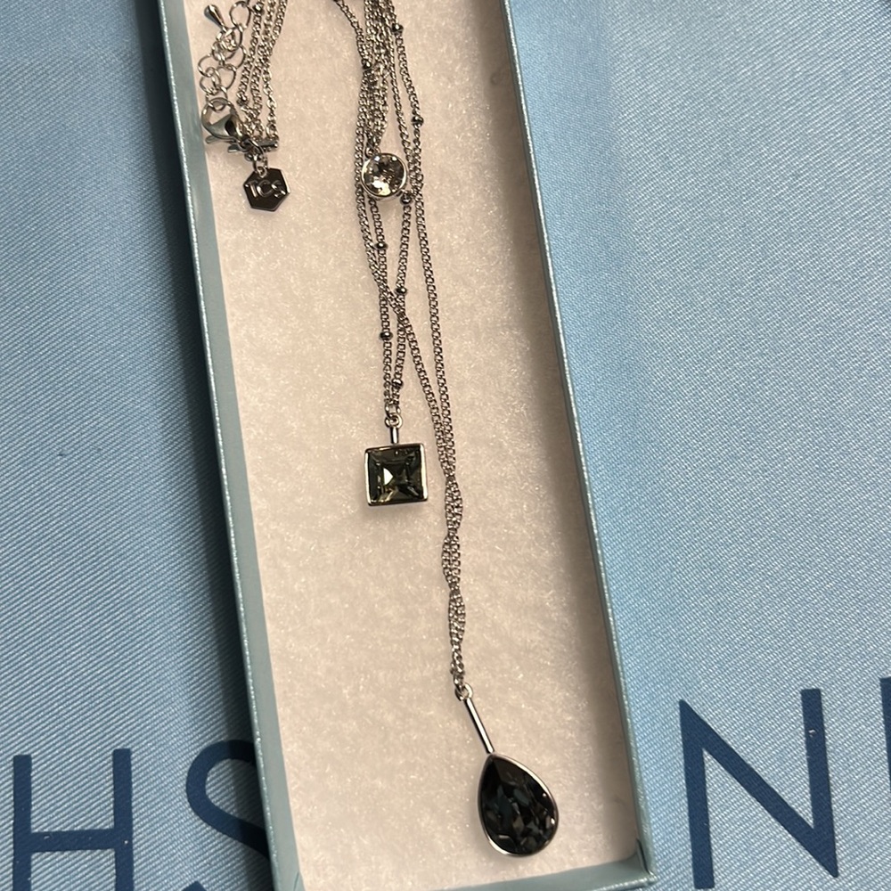 Touchstone crystal Try Me Necklace. New in box